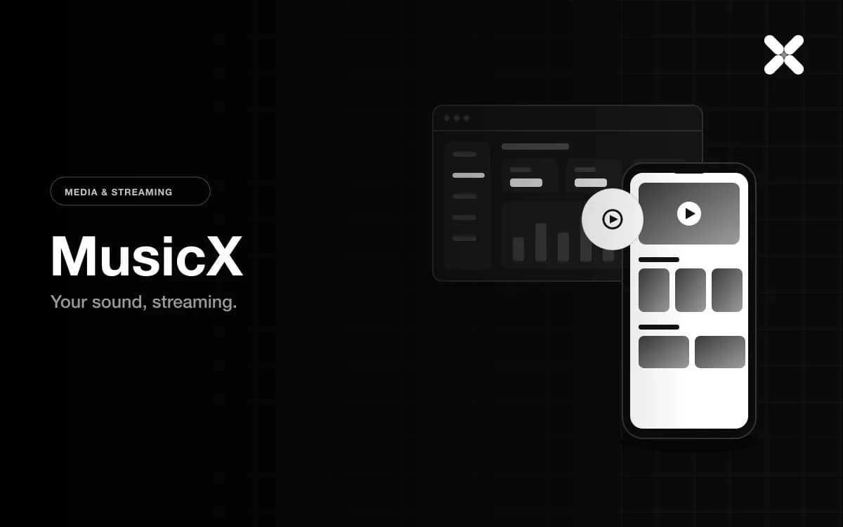 MusicX — Media & Streaming project by Sqaby